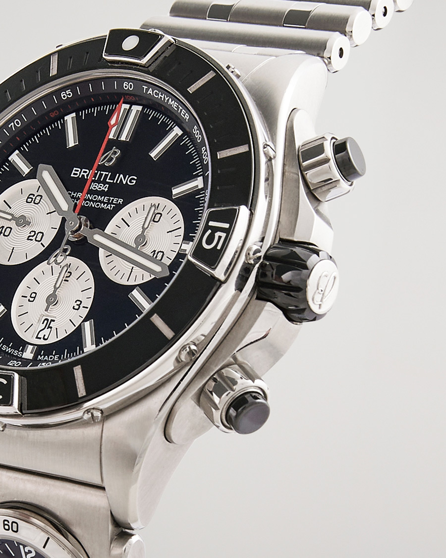Herr | Pre-Owned & Vintage Watches | Breitling Pre-Owned | Super Chronomat B01 44 Steel Black