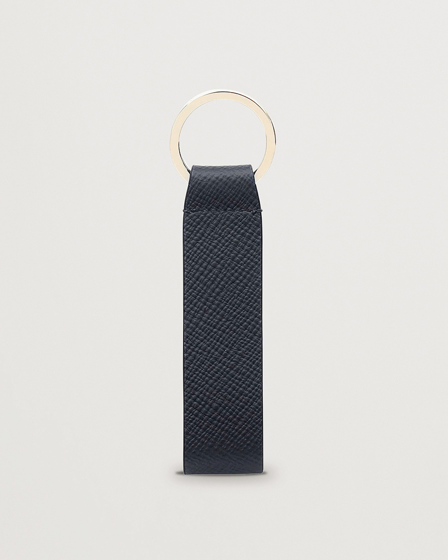 Herr | Nyckelringar | Smythson | Panama Leather Keyring Navy