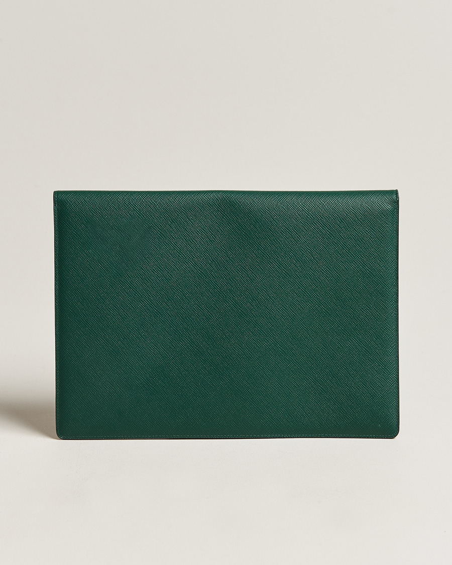 Herr | Best of British | Smythson | Panama Large Envelope Portfolio Forest Green