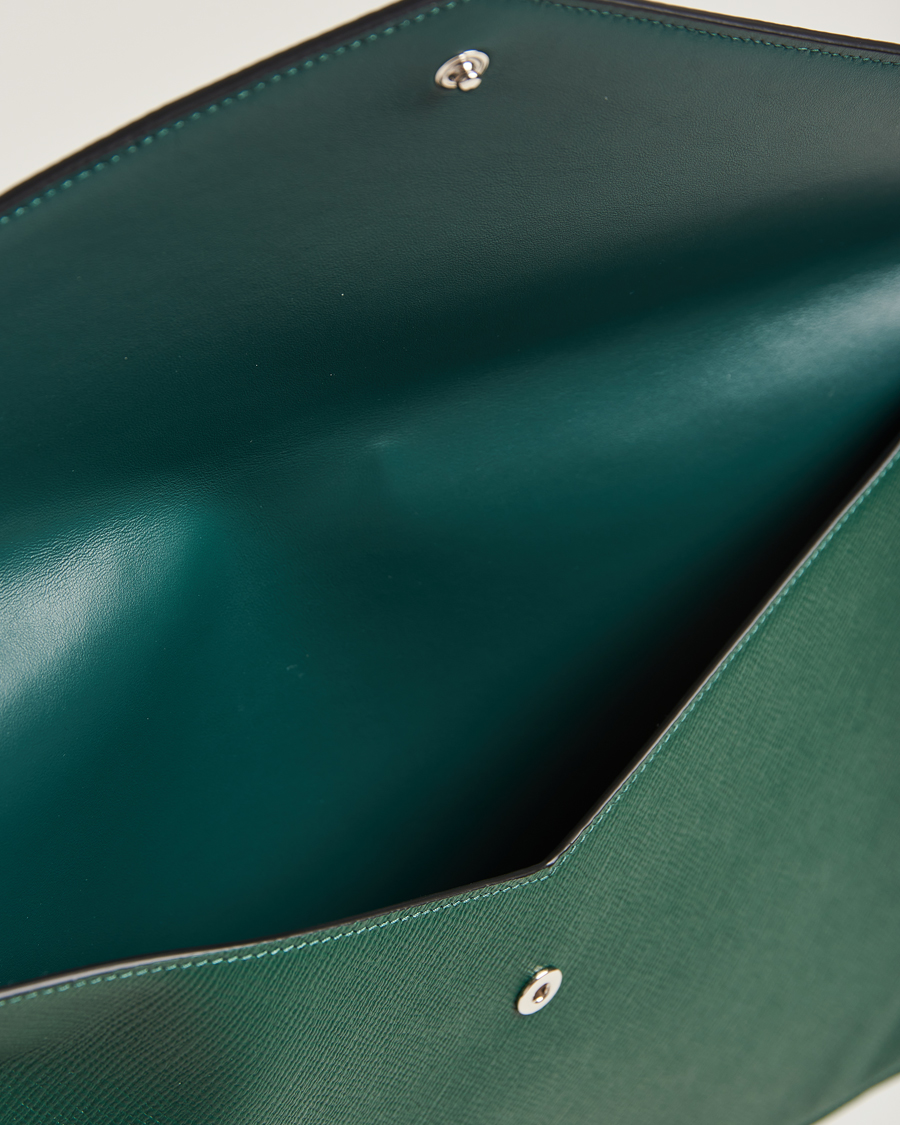 Herr | Smythson Panama Large Envelope Portfolio Forest Green | Smythson | Panama Large Envelope Portfolio Forest Green