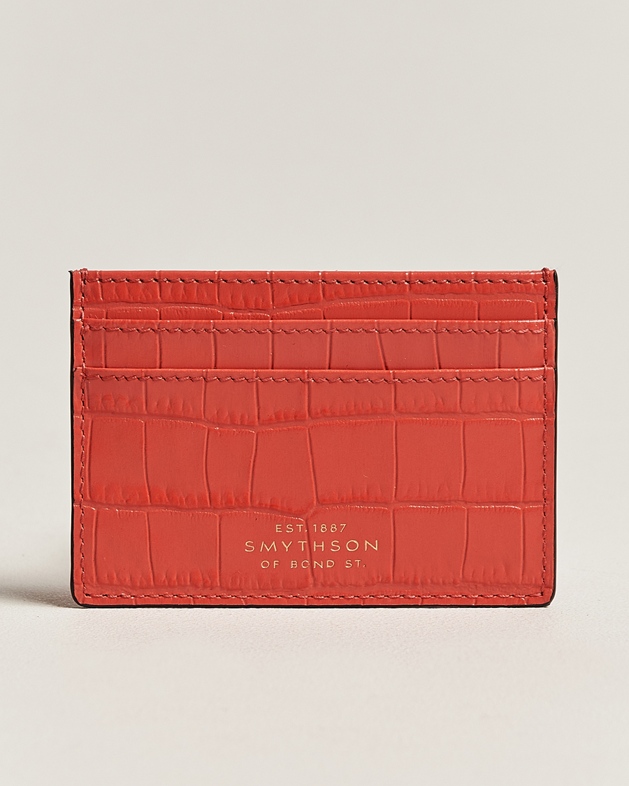 Herr | Smythson Mara Flat Cardholder Watermelon | Smythson | Mara Flat Cardholder Watermelon