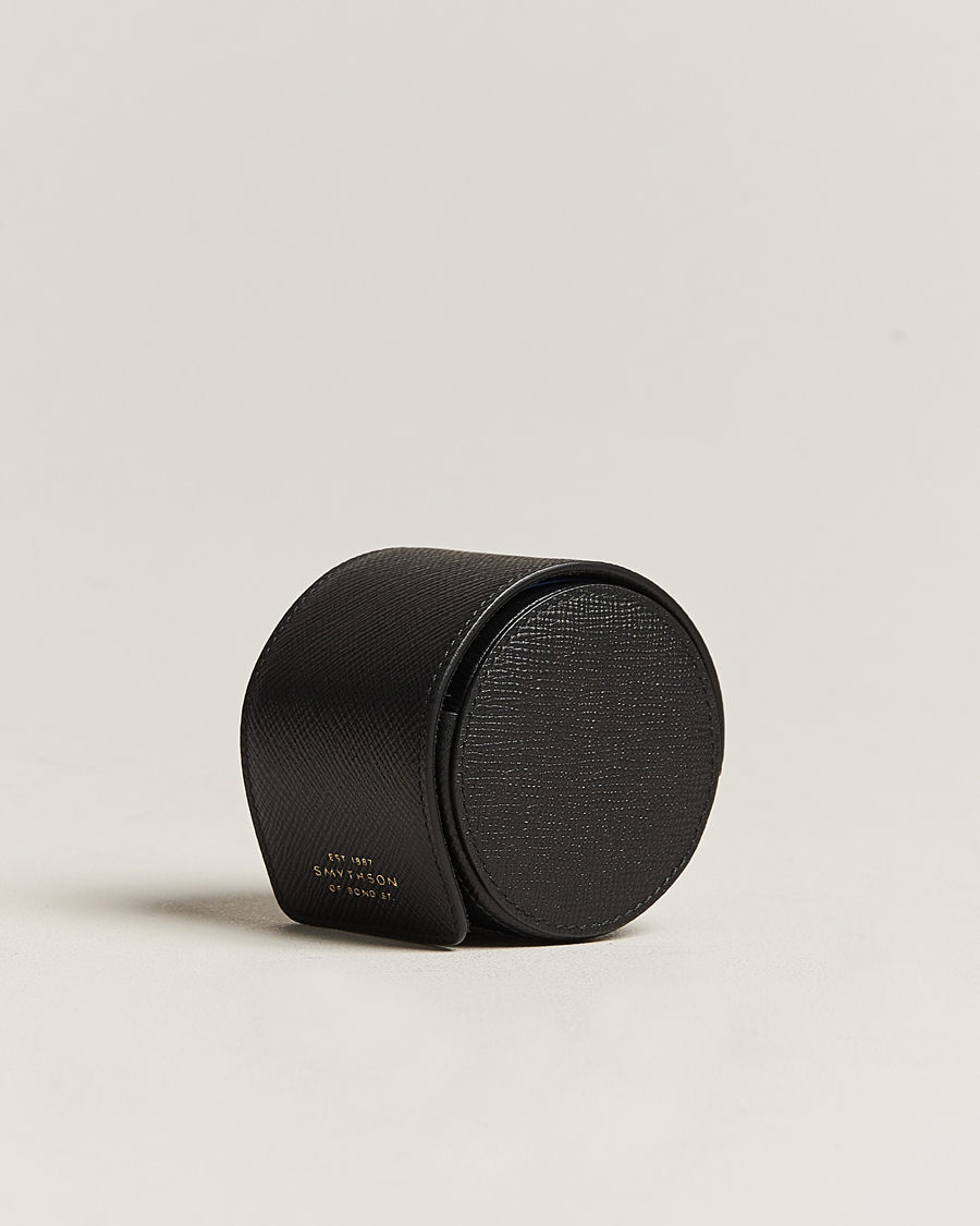 Herr | Klock- & smyckesetuin | Smythson | Panama Single Watch Roll Black