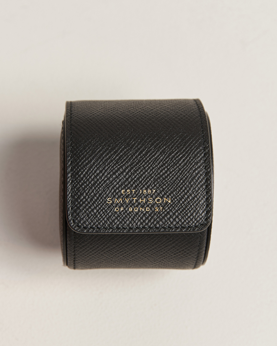 Herr |  | Smythson | Panama Single Watch Roll Black