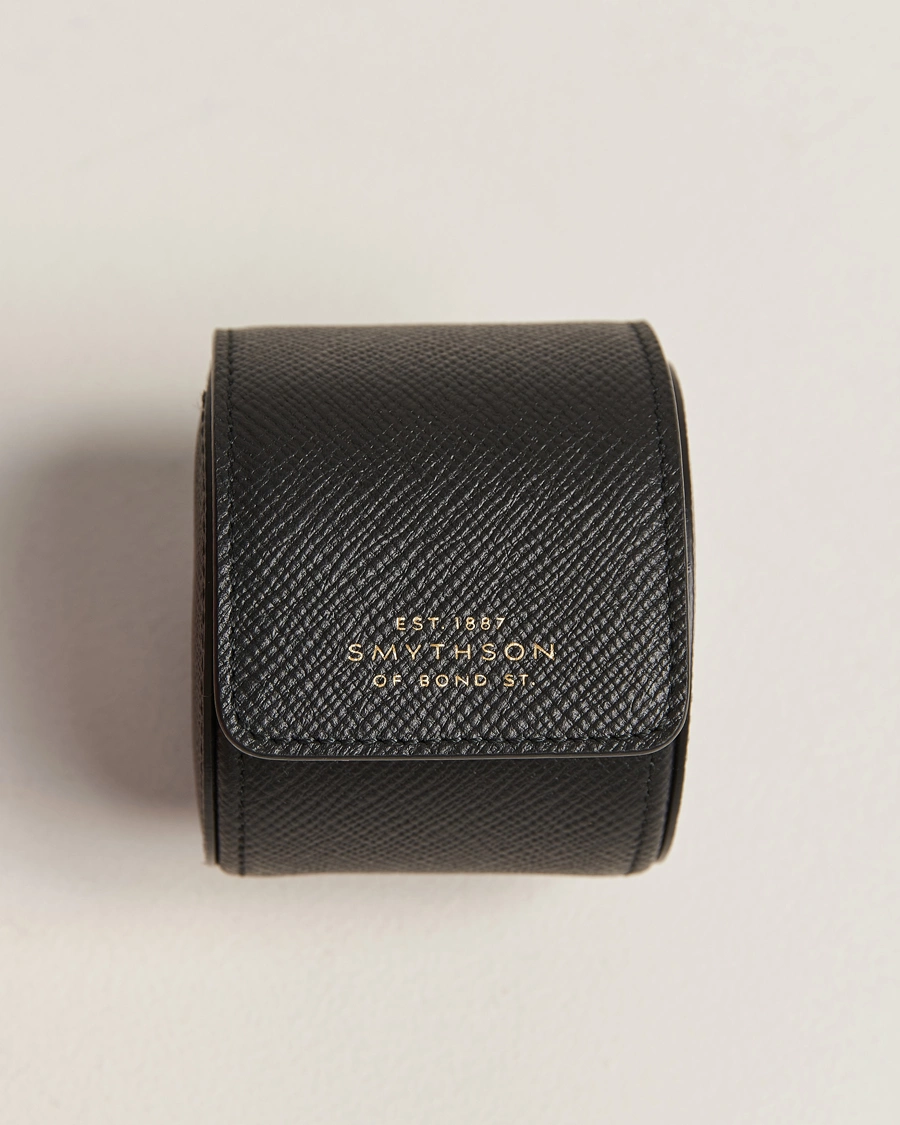 Herr | Klock- & smyckesetuin | Smythson | Panama Single Watch Roll Black
