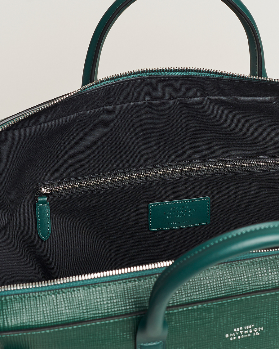 Herr | Smythson Panama Lightweight Briefcase Forest Green | Smythson | Panama Lightweight Briefcase Forest Green