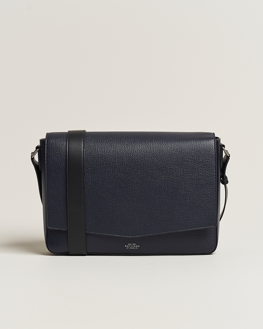 Herr | Smythson Ludlow Messenger Bag Navy | Smythson | Ludlow Messenger Bag Navy