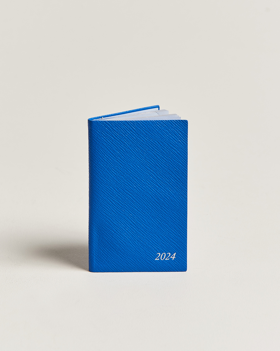 Herr | Smythson Panama Crossgrain Diary 2024 Lapis | Smythson | Panama Crossgrain Diary 2024 Lapis