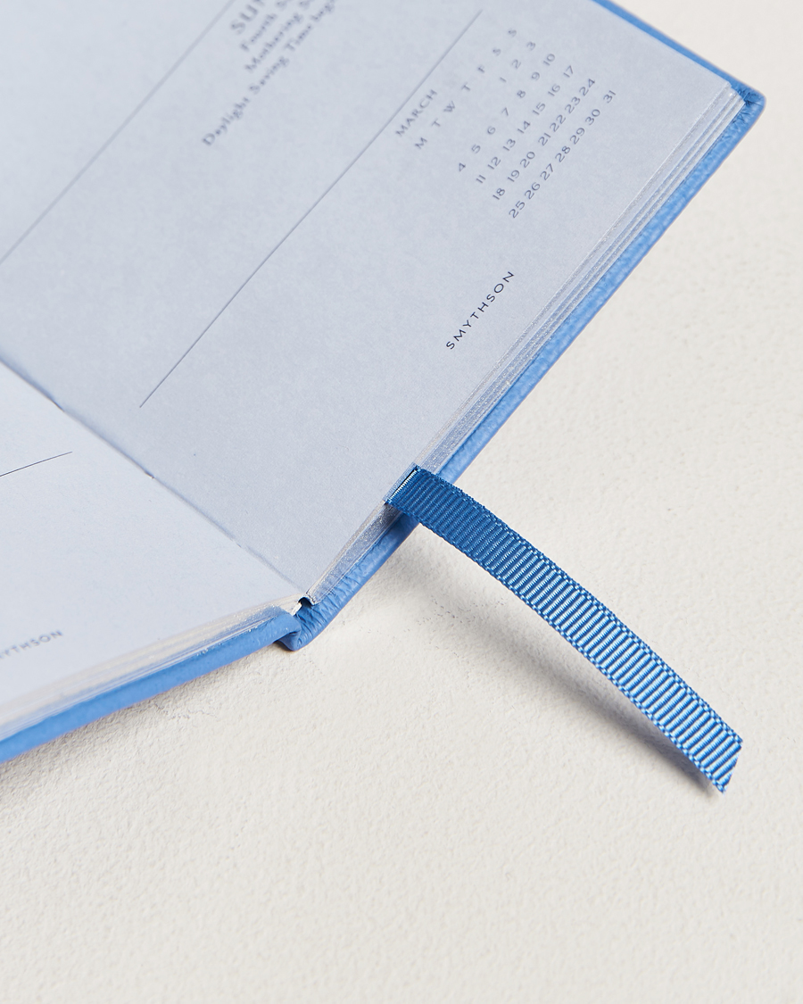 Herr | Smythson Panama Crossgrain Diary 2024 Nile Blue | Smythson | Panama Crossgrain Diary 2024 Nile Blue