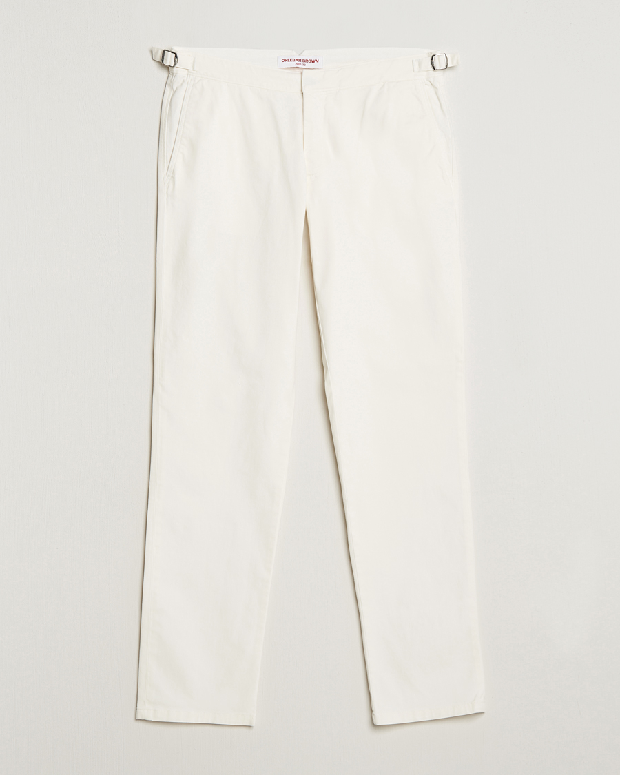 Herr | Byxor | Orlebar Brown | Fallon Cotton Stretch Trousers Sea Mist