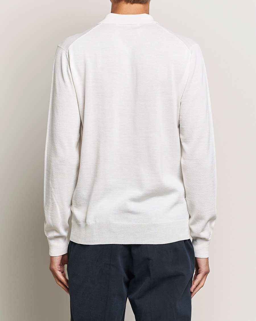 Herr | Tröjor | Orlebar Brown | Ebro OB Stripe Polo White Sand