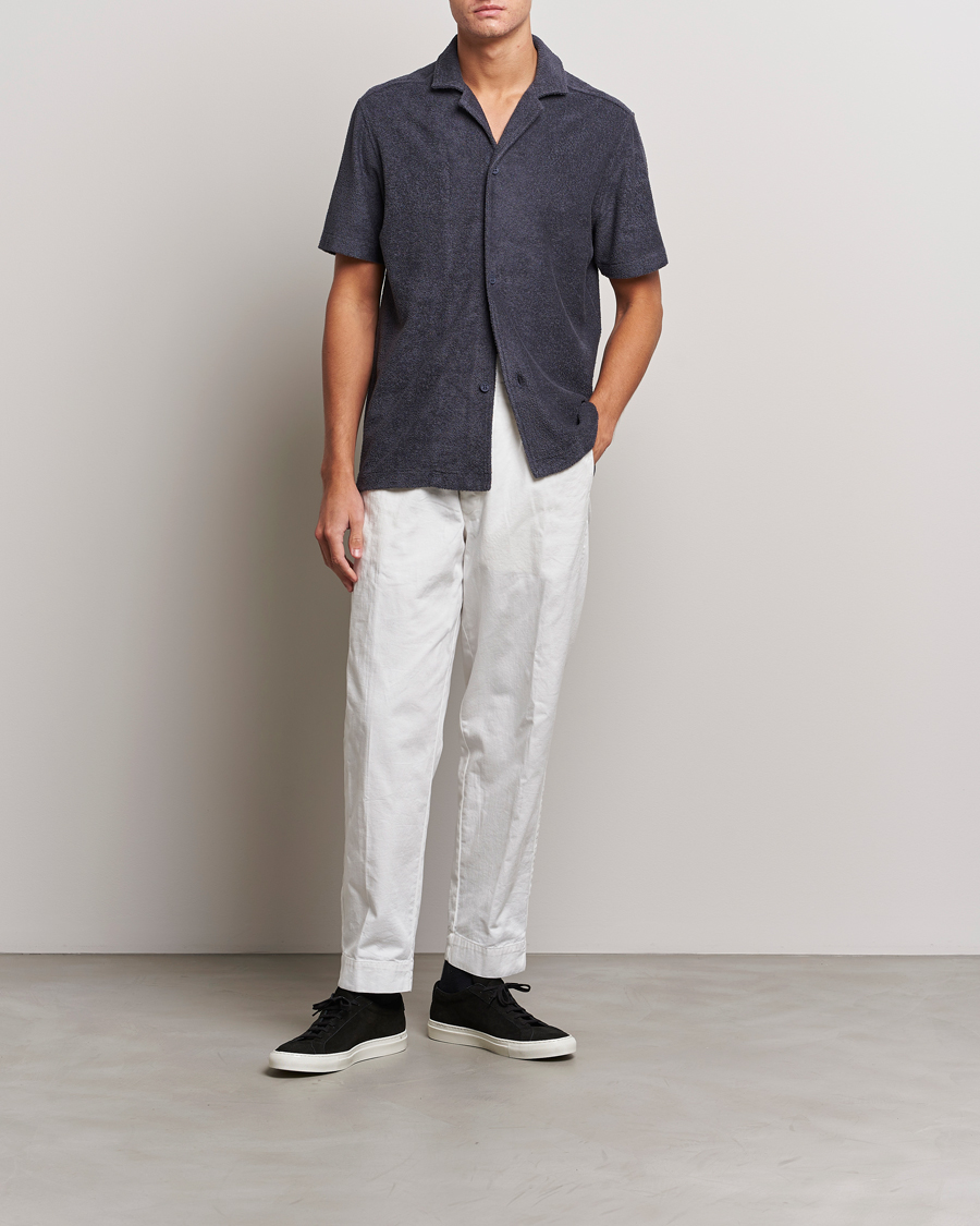 Herr | Pikéer | Orlebar Brown | Howell Buttoned Poloshirt Piranha Grey