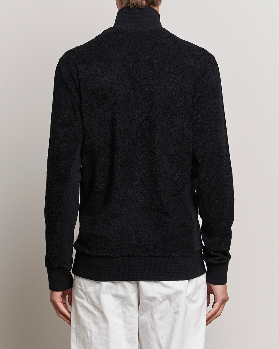 Herr | Tröjor | Orlebar Brown | Isar Mix Texture Half-Zip Black
