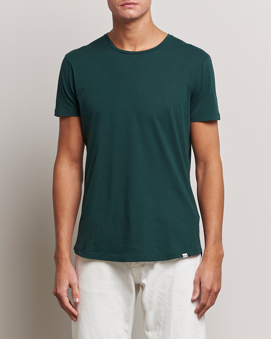 Herr | Orlebar Brown | Orlebar Brown | OB Cotton T-Shirt Dark Sherwood