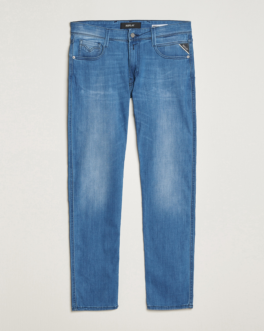 Herr | Jeans | Replay | Anbass Powerstretch Jeans Dark Blue