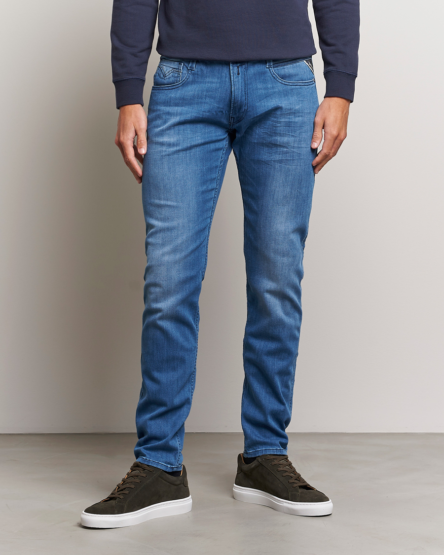 Herr | Jeans | Replay | Anbass Powerstretch Jeans Dark Blue