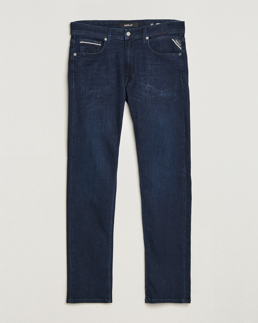 Herr | Byxor | Replay | Grover Powerstretch Jeans Dark Blue