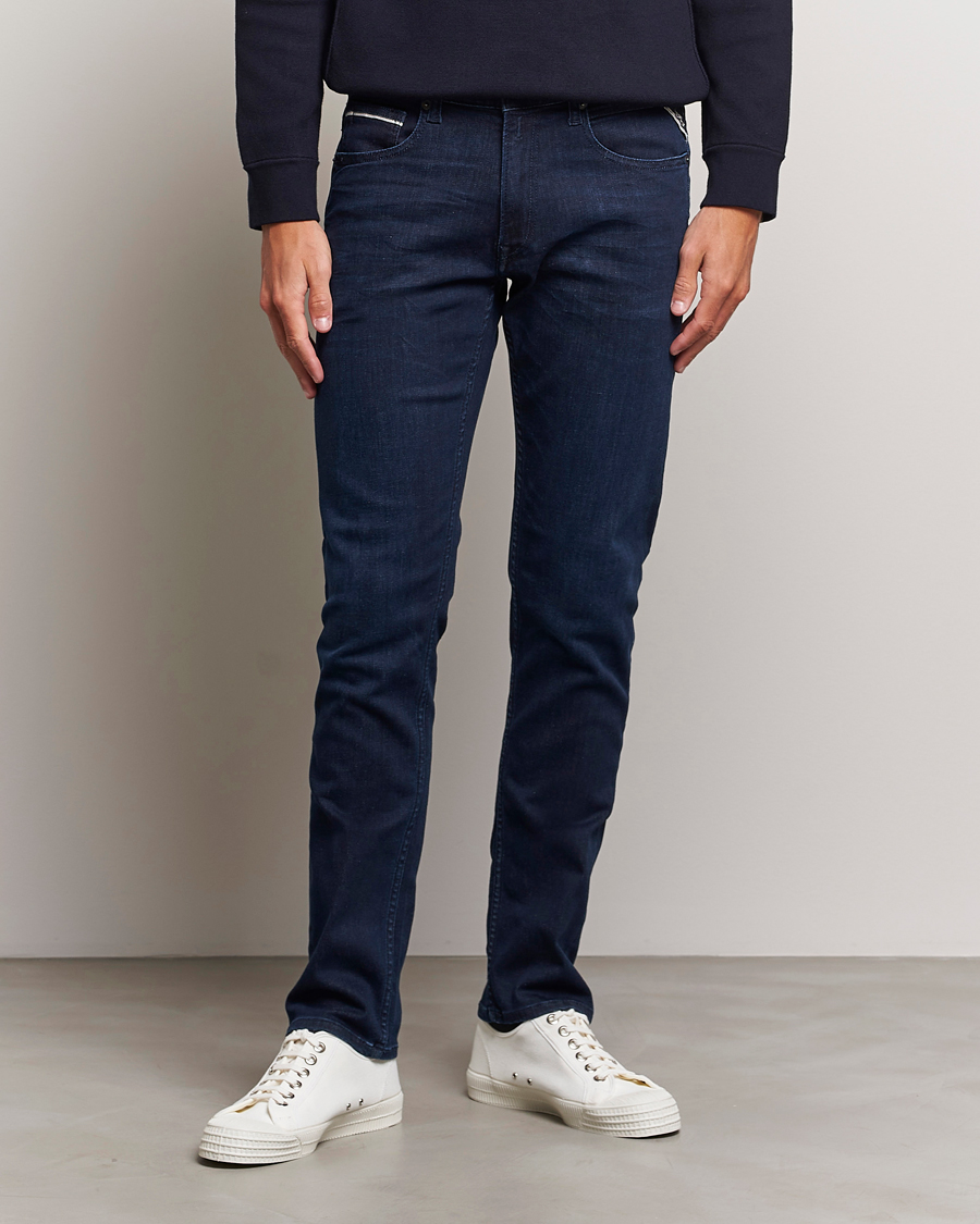 Herr | Byxor | Replay | Grover Powerstretch Jeans Dark Blue