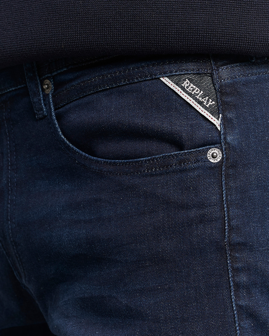 Herr | Byxor | Replay | Grover Powerstretch Jeans Dark Blue