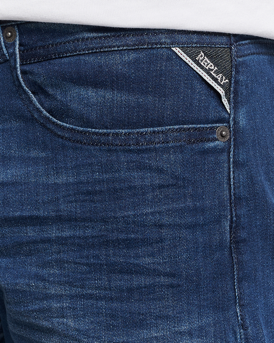 Herr | Jeans | Replay | Grover Powerstretch Jeans Dark Blue