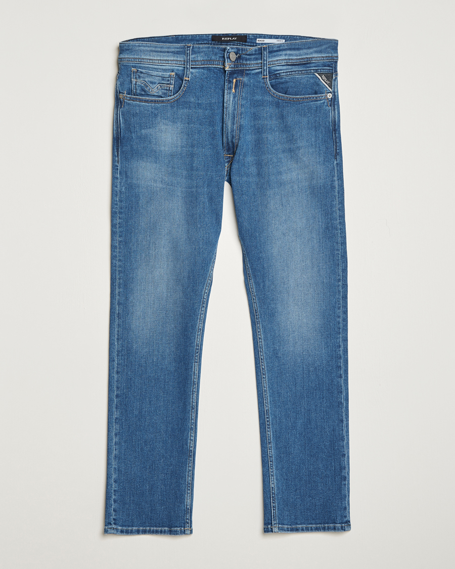 Herr | Jeans | Replay | Rocco Tapered Stretch Jeans Medium Blue