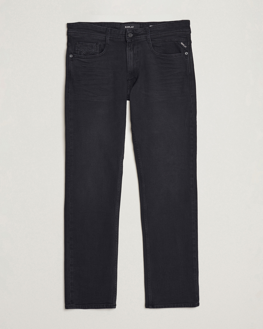 Herr | Jeans | Replay | Rocco Tapered Stretch Jeans Washed Black