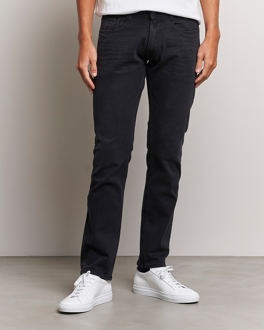 Herr | Jeans | Replay | Rocco Tapered Stretch Jeans Washed Black