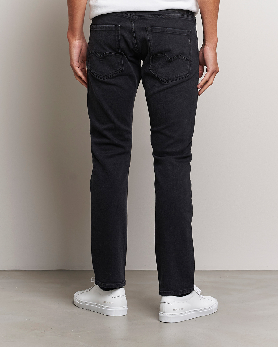 Herr | Jeans | Replay | Rocco Tapered Stretch Jeans Washed Black