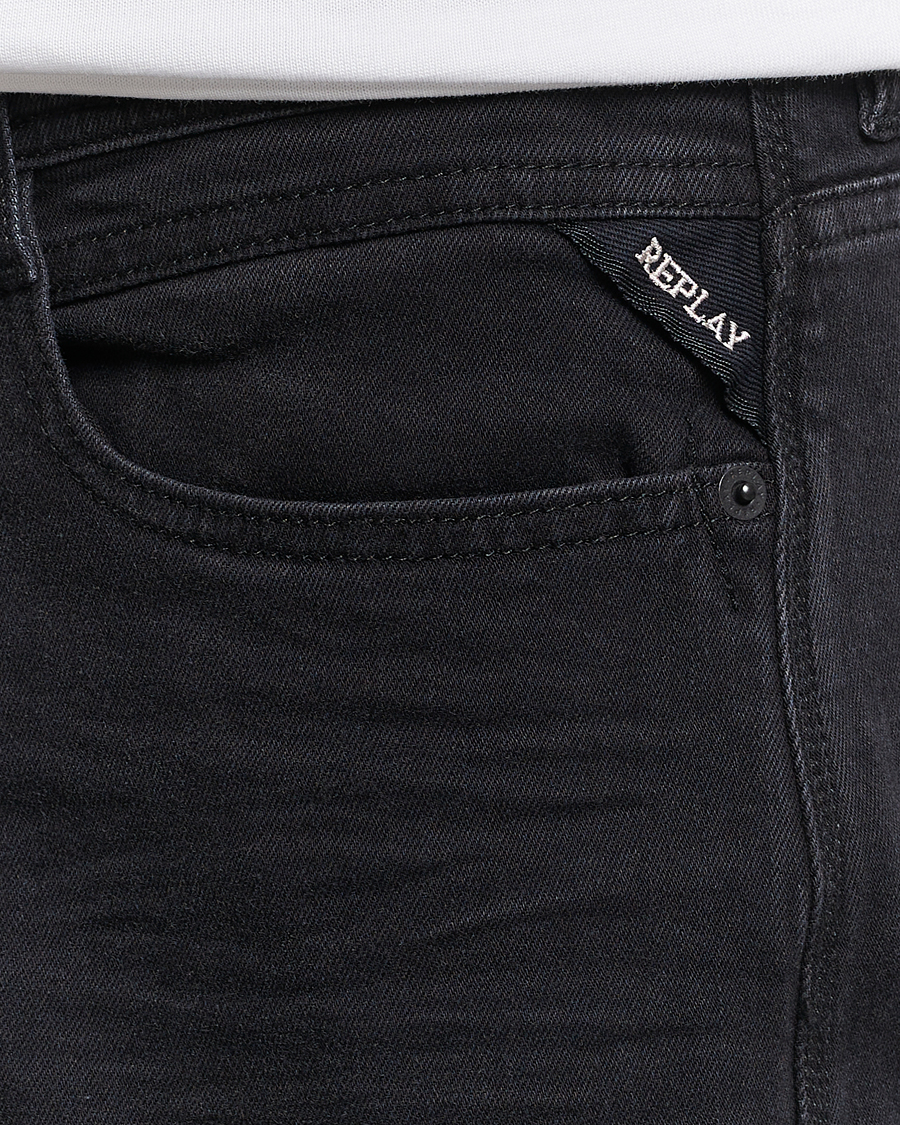 Herr | Jeans | Replay | Rocco Tapered Stretch Jeans Washed Black