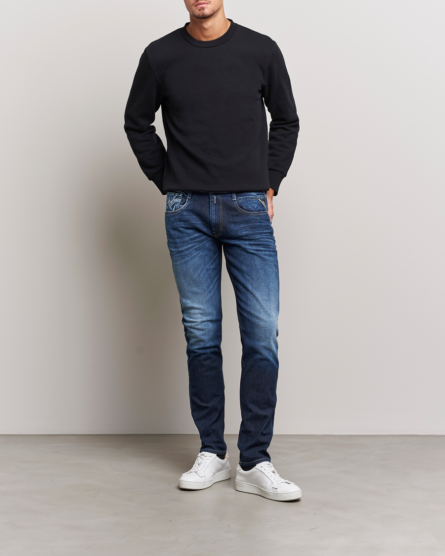 Herr | Jeans | Replay | Anbass Super Stretch Bio Jeans Dark Blue