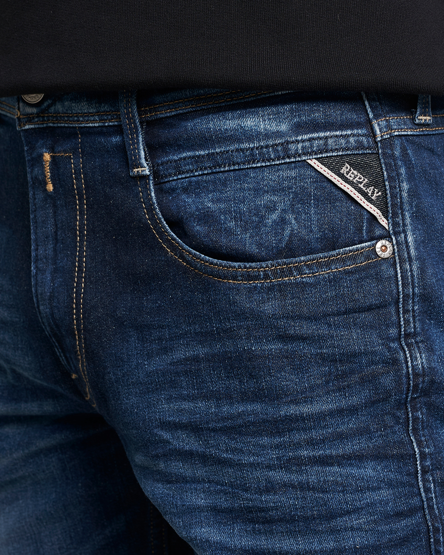 Herr | Jeans | Replay | Anbass Super Stretch Bio Jeans Dark Blue