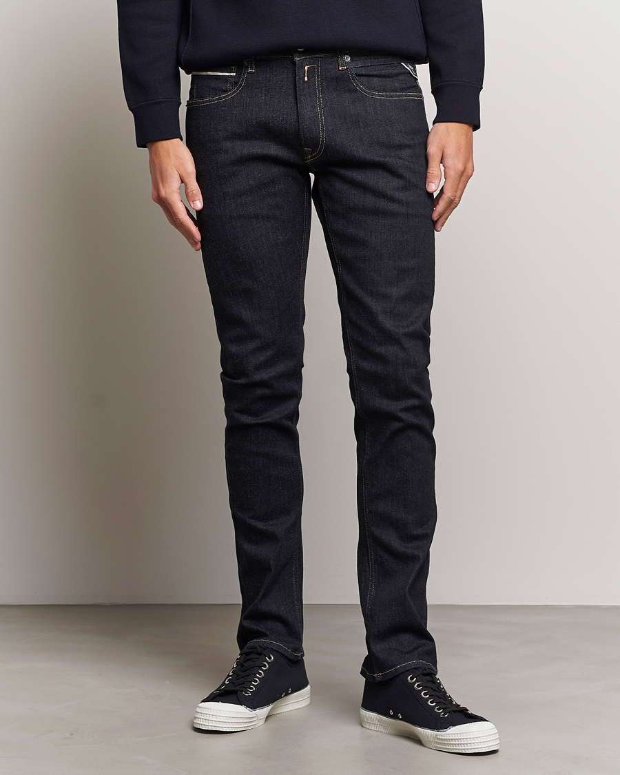 Herr | Blå jeans | Replay | Grover Hyperflex Re-Used Jeans Forever Dark Blue