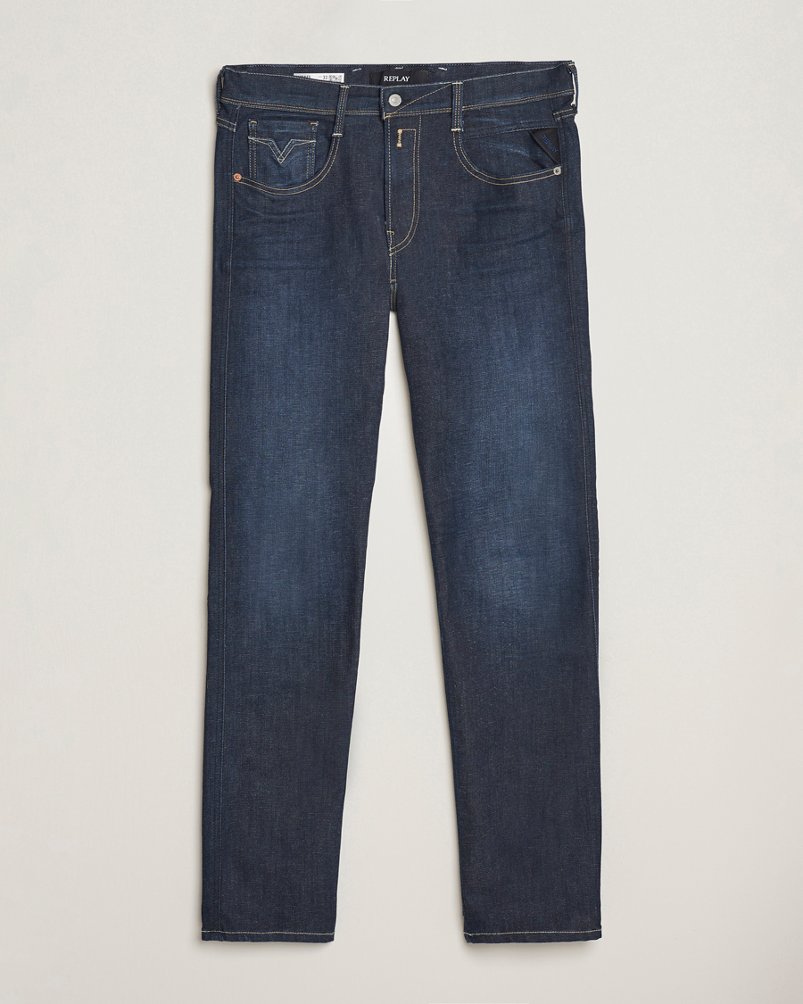 Herr | Jeans | Replay | Anbass Hyperflex Re-Used Jeans Dark Blue