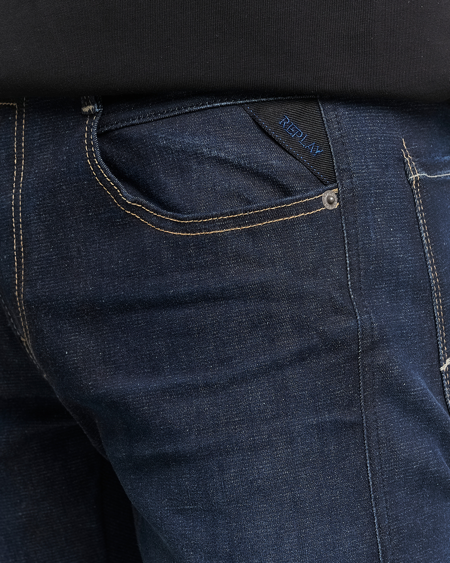 Herr | Jeans | Replay | Anbass Hyperflex Re-Used Jeans Dark Blue