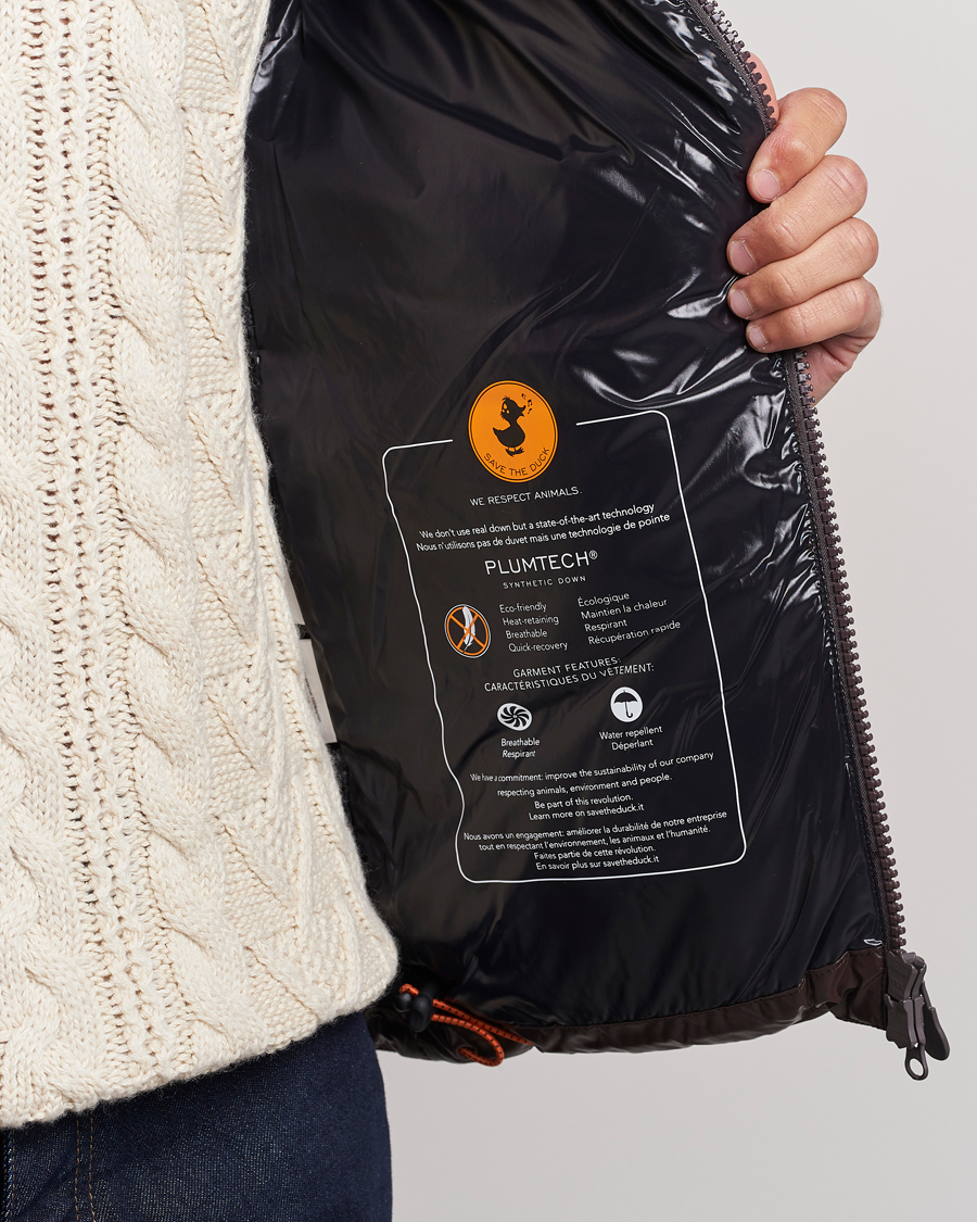 Herr | Jackor | Save The Duck | Edgard Padded Puffer Brown Black