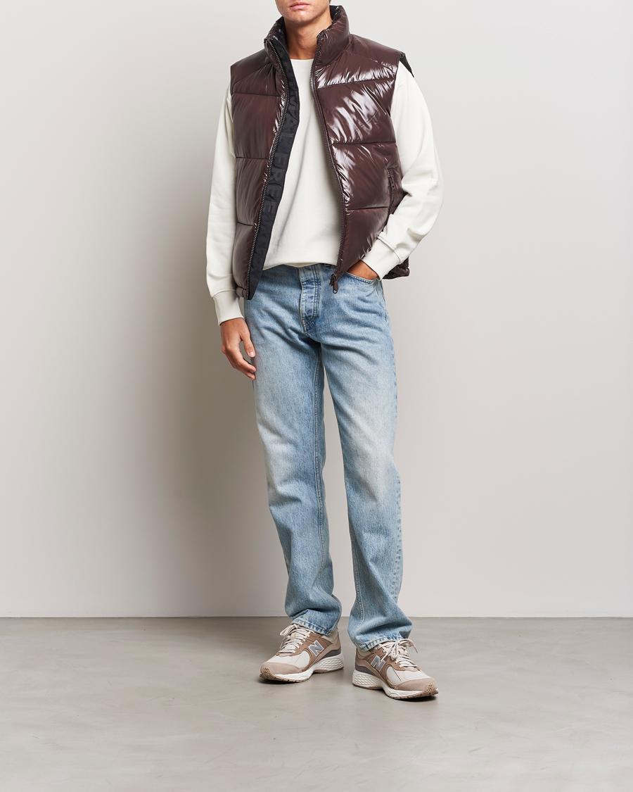 Herr | Jackor | Save The Duck | Ailantus Padded Puffer Vest Brown Black