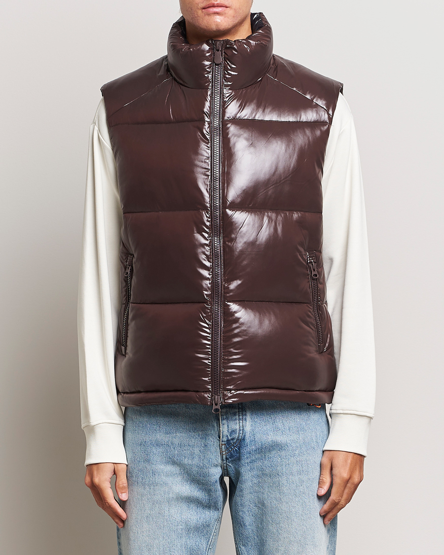 Herr | Jackor | Save The Duck | Ailantus Padded Puffer Vest Brown Black