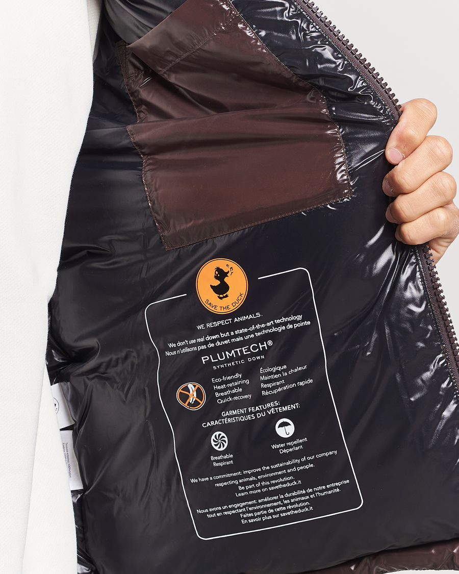 Herr | Jackor | Save The Duck | Ailantus Padded Puffer Vest Brown Black