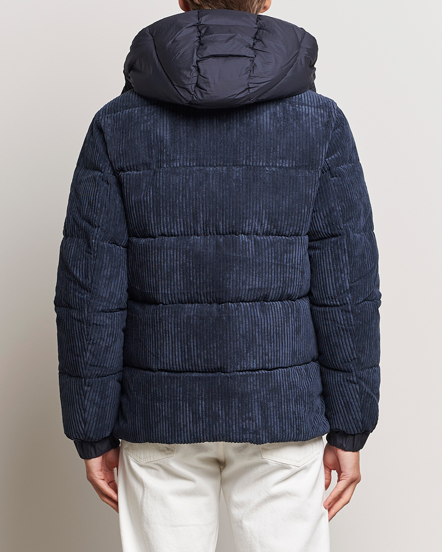 Herr | Jackor | Save The Duck | Albus Cord Padded Puffer Jacket Blue Black