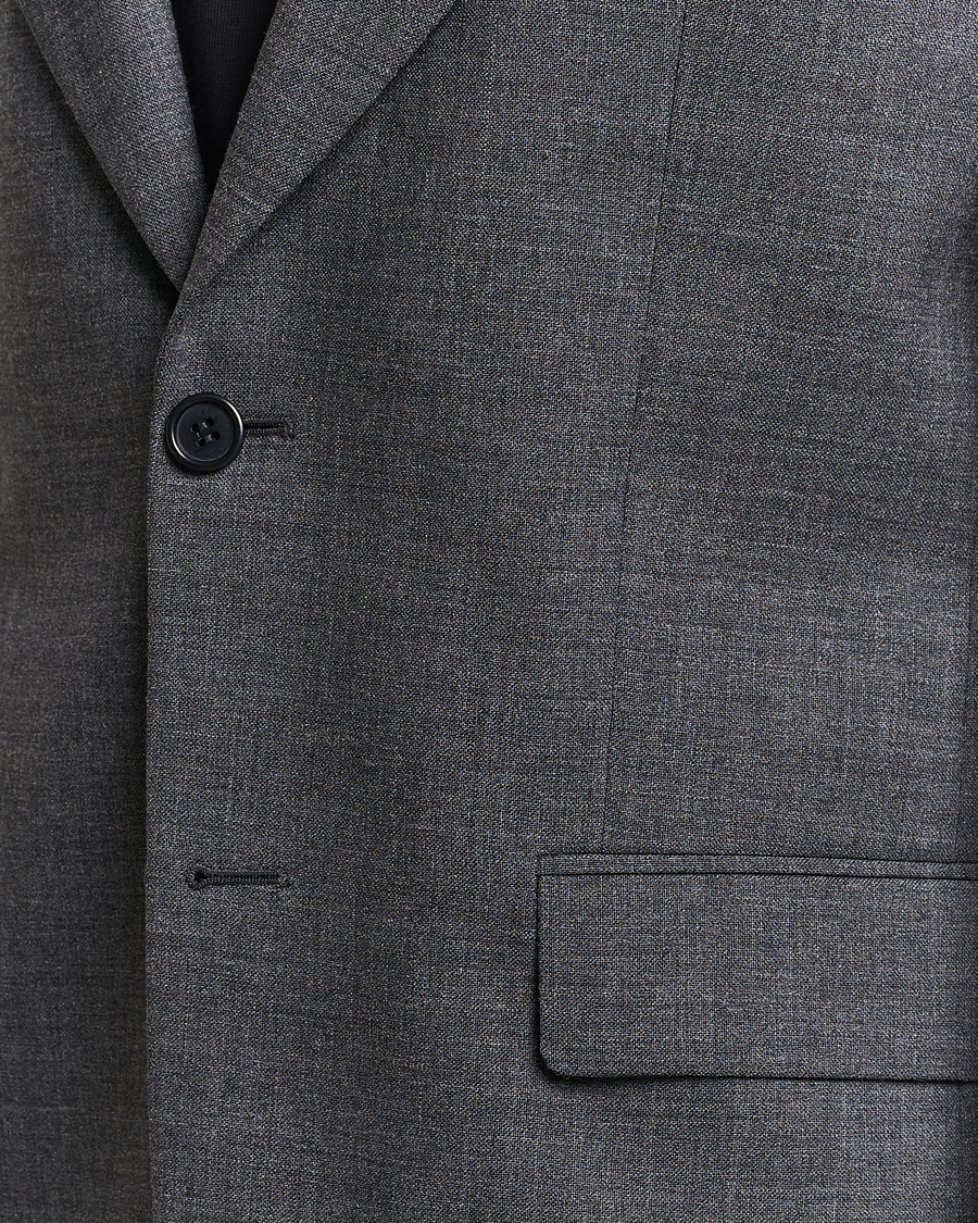 Herr | Kavajer | Sunflower | Single Breasted Wool Blazer Antracite