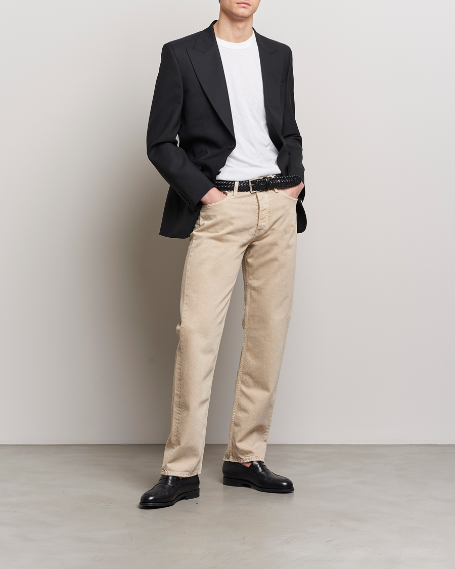 Herr | Kavajer | Sunflower | Single Breasted Wool Blazer Black