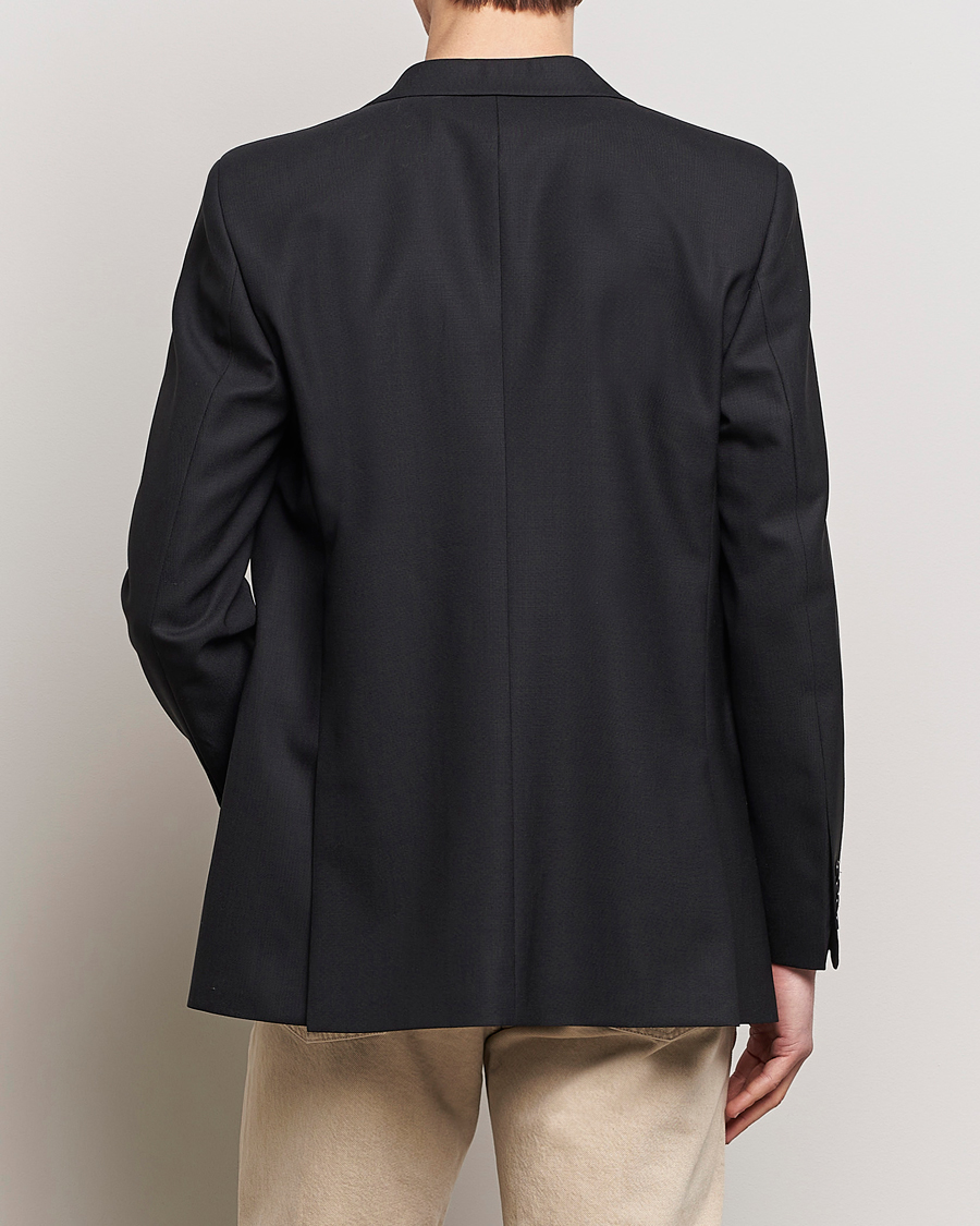 Herr | Kavajer | Sunflower | Single Breasted Wool Blazer Black