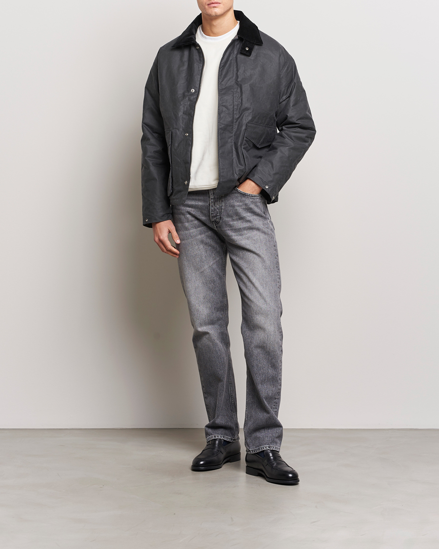 Herr | Jackor | Sunflower | Waxed Short Jacket Black