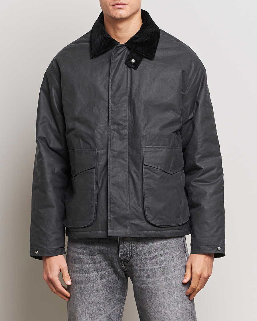 Herr | Jackor | Sunflower | Waxed Short Jacket Black