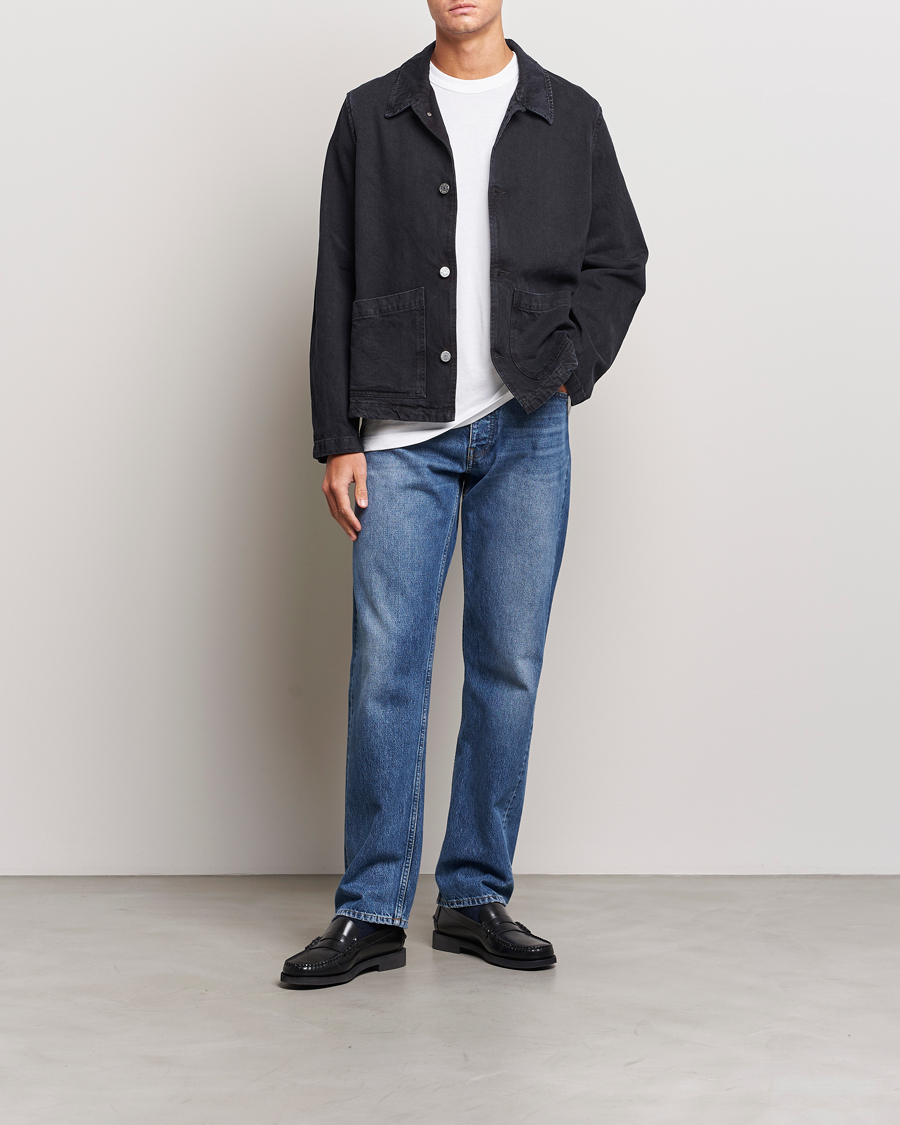Herr | Jackor | Sunflower | Worker Denim Jacket Black