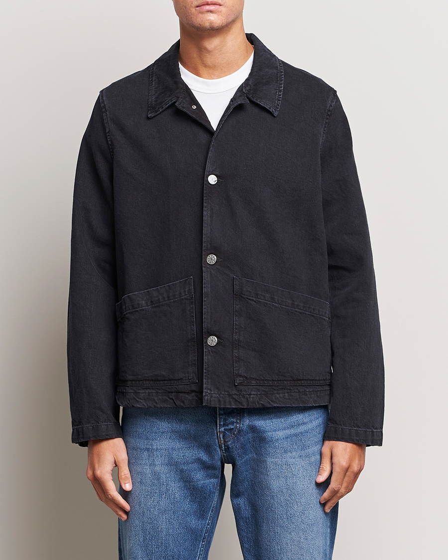 Herr | Jackor | Sunflower | Worker Denim Jacket Black