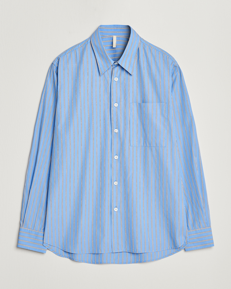 Herr | Skjortor | Sunflower | Ace Poplin Casual Shirt Light Blue