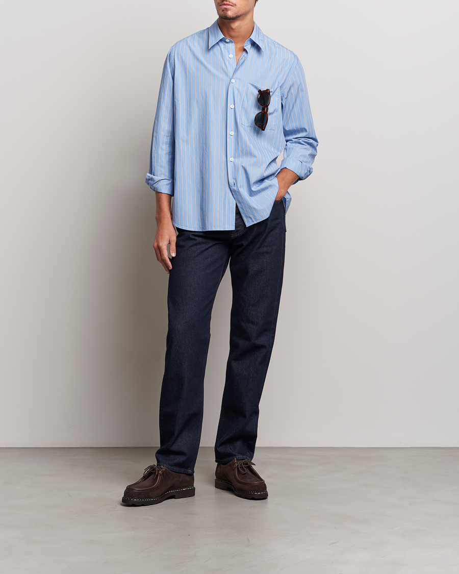 Herr | Skjortor | Sunflower | Ace Poplin Casual Shirt Light Blue