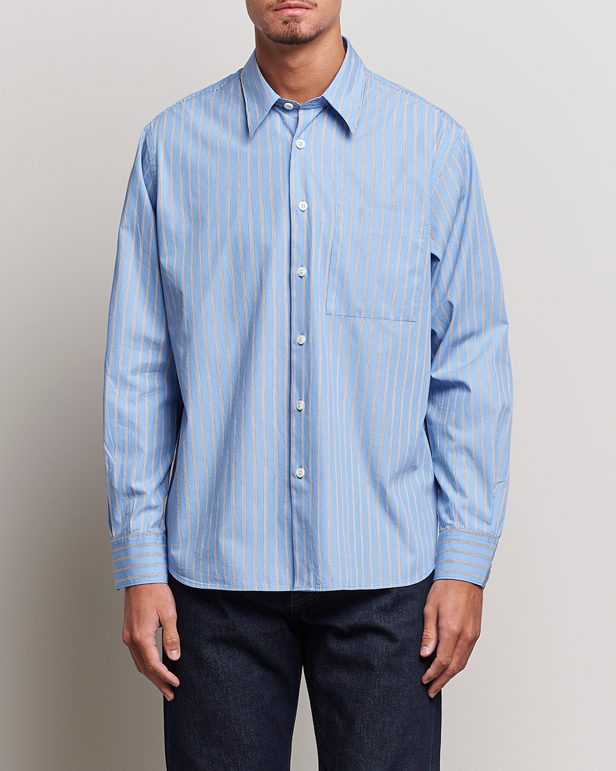 Herr | Skjortor | Sunflower | Ace Poplin Casual Shirt Light Blue