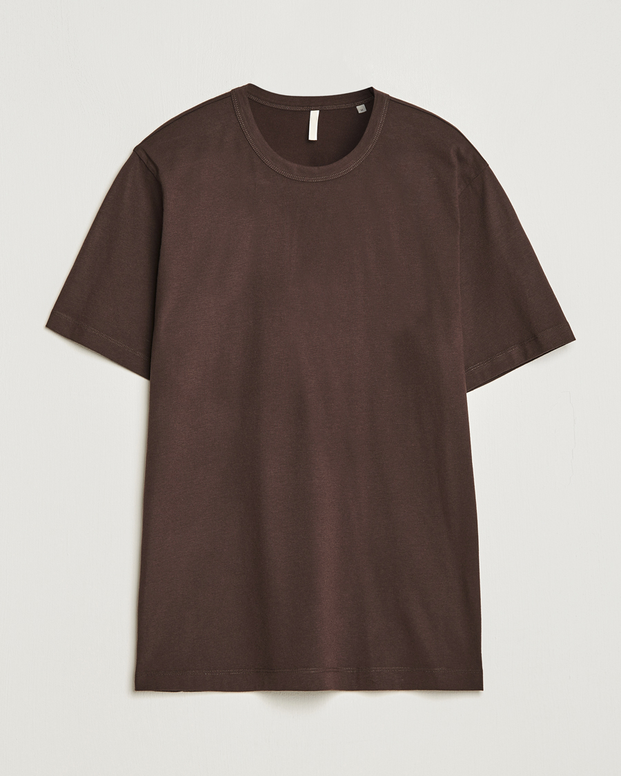 Herr | T-Shirts | Sunflower | Day Tee Dark Brown