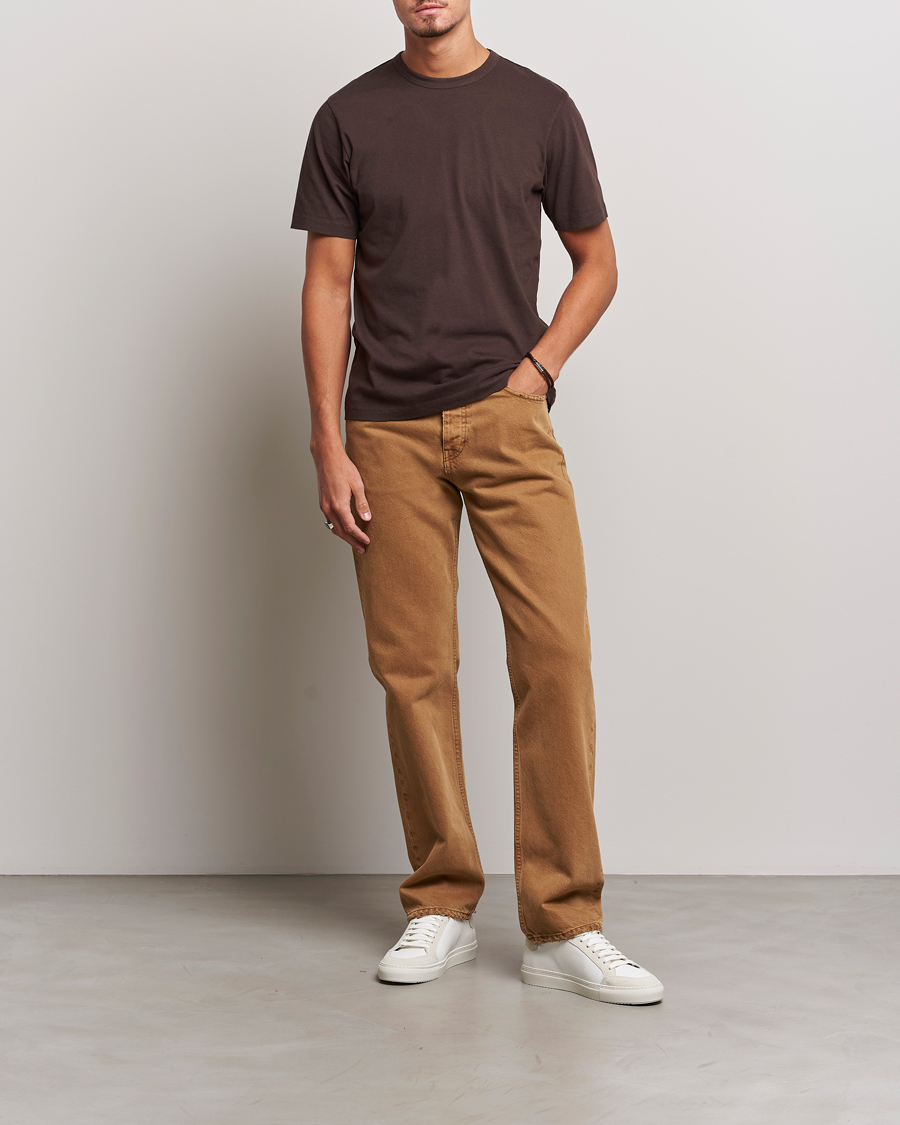 Herr | T-Shirts | Sunflower | Day Tee Dark Brown